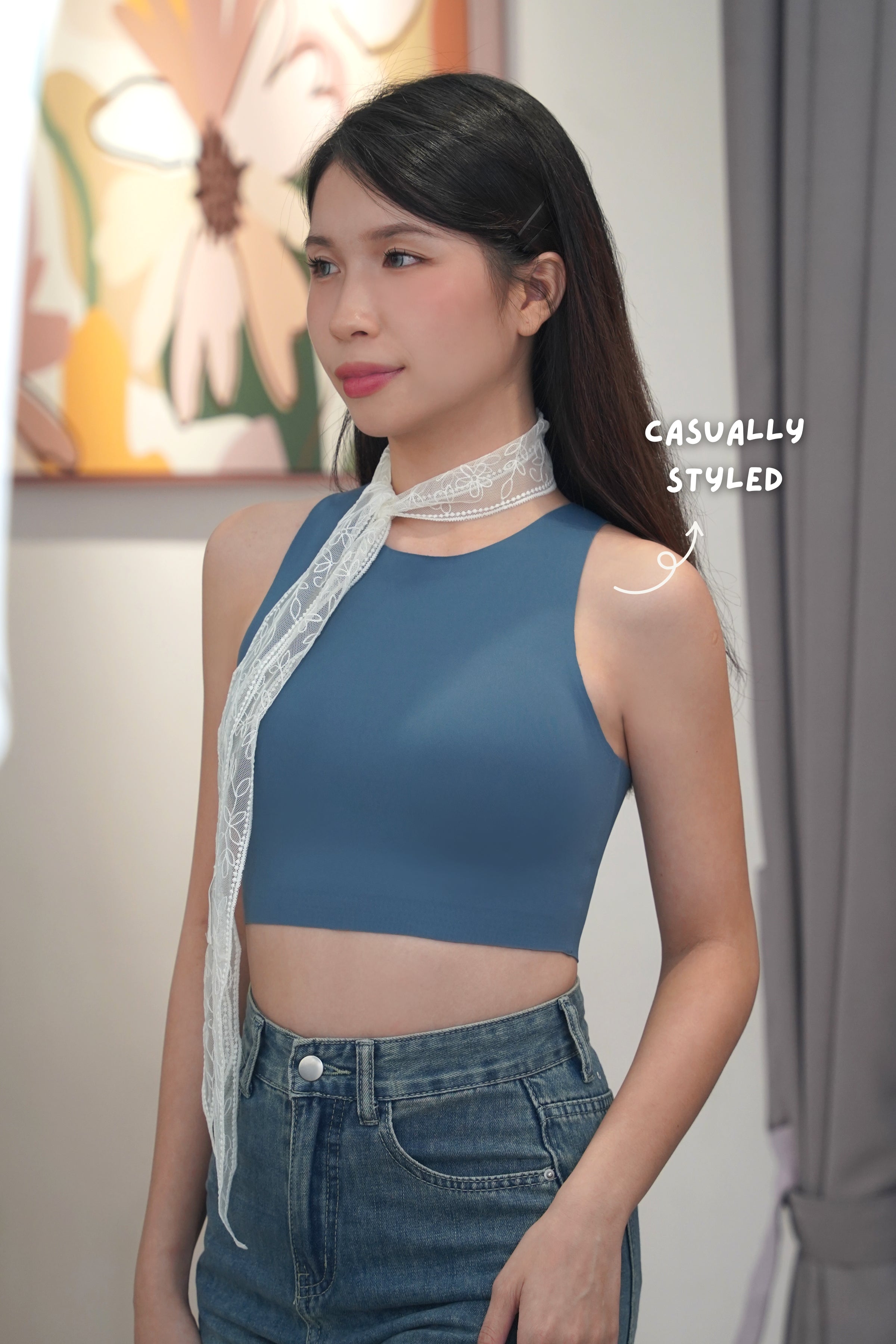 Basic Bra Top In Heaven Blue - Bra - Basic Top - Adelais Official