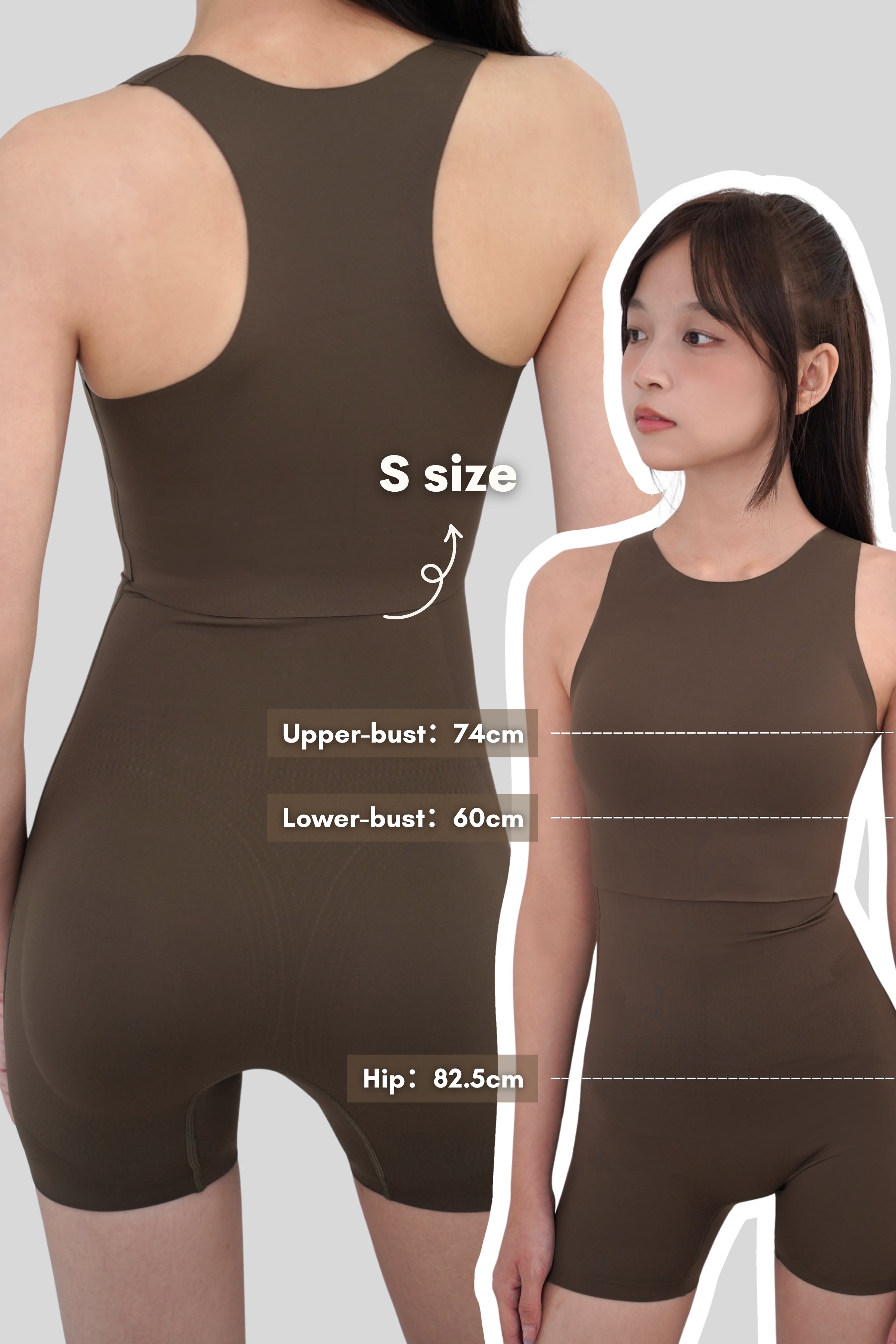 Basic Shaper In Olive Brown - Panty - Seamless Brief - Adelais Official