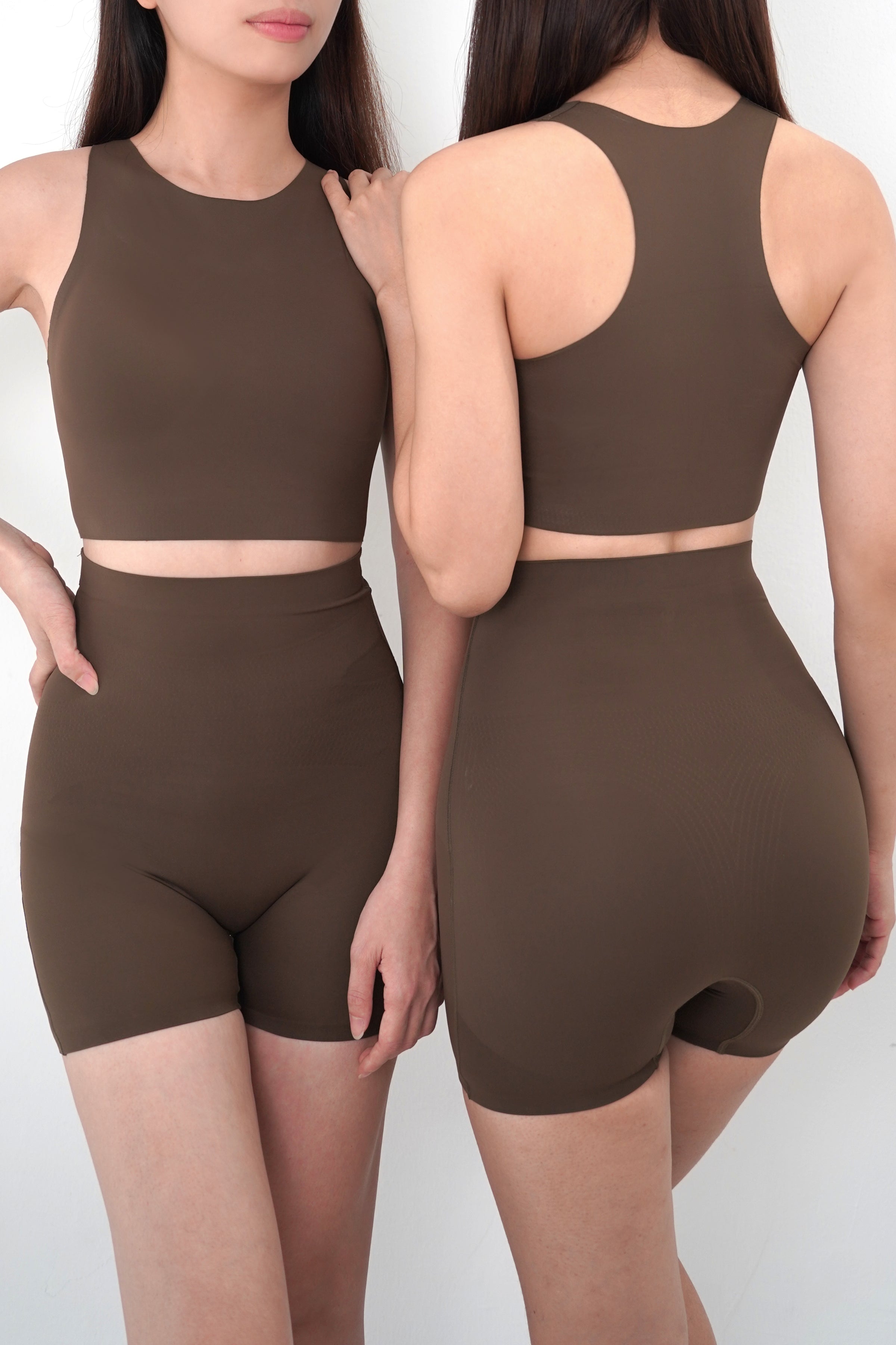 Basic Shaper In Olive Brown - Panty - Seamless Brief - Adelais Official