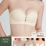 Everyday Fit Multi - Way Push Up Bra In Lemon Chiffon - Bra - Strapless (Multi - Way) & Push Up - Adelais Official