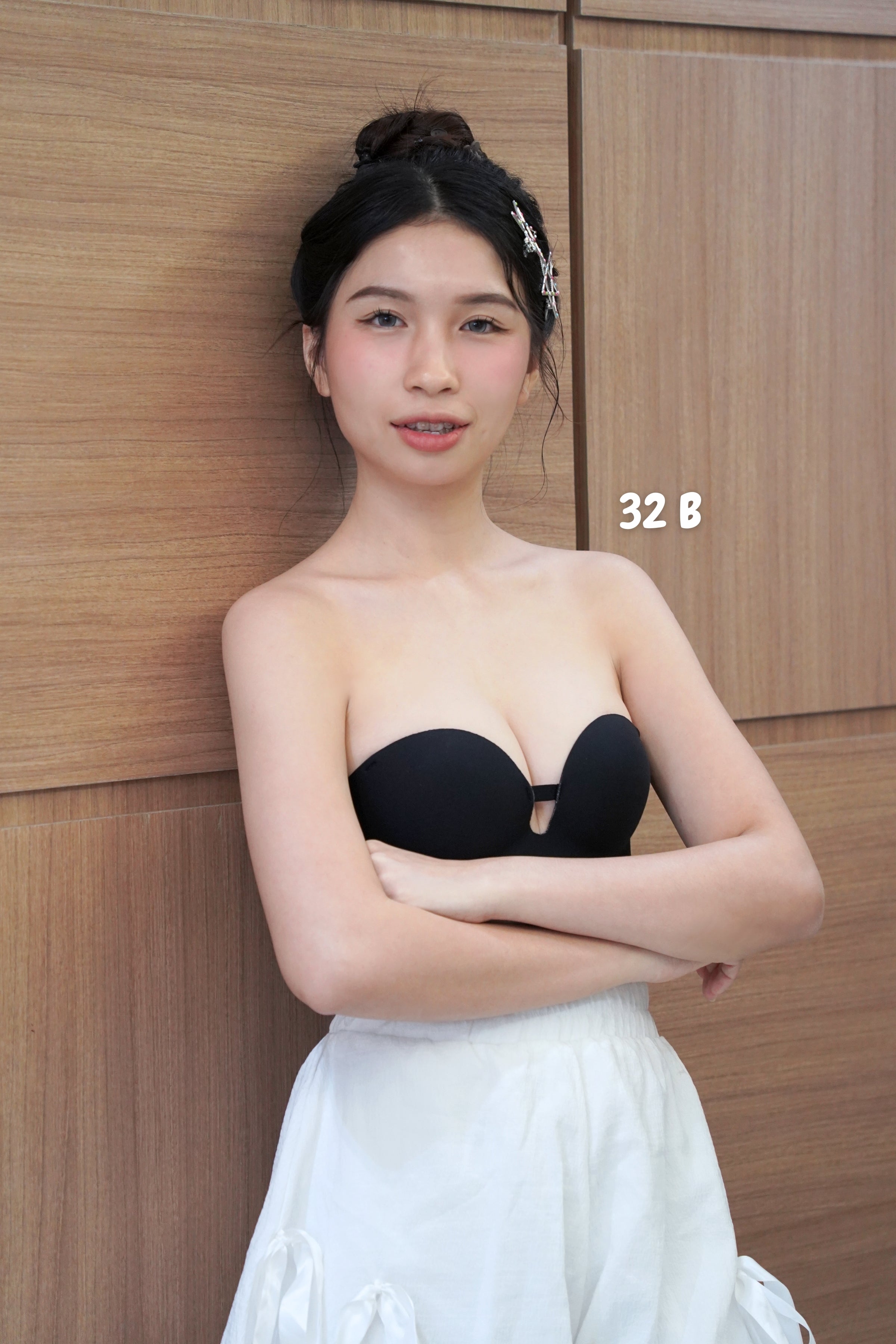 Ultra Softie 3.0 Push Up & Seamless Multi - way Bra In Black - Bra - Strapless (Multi - Way) & Push Up - Adelais Official