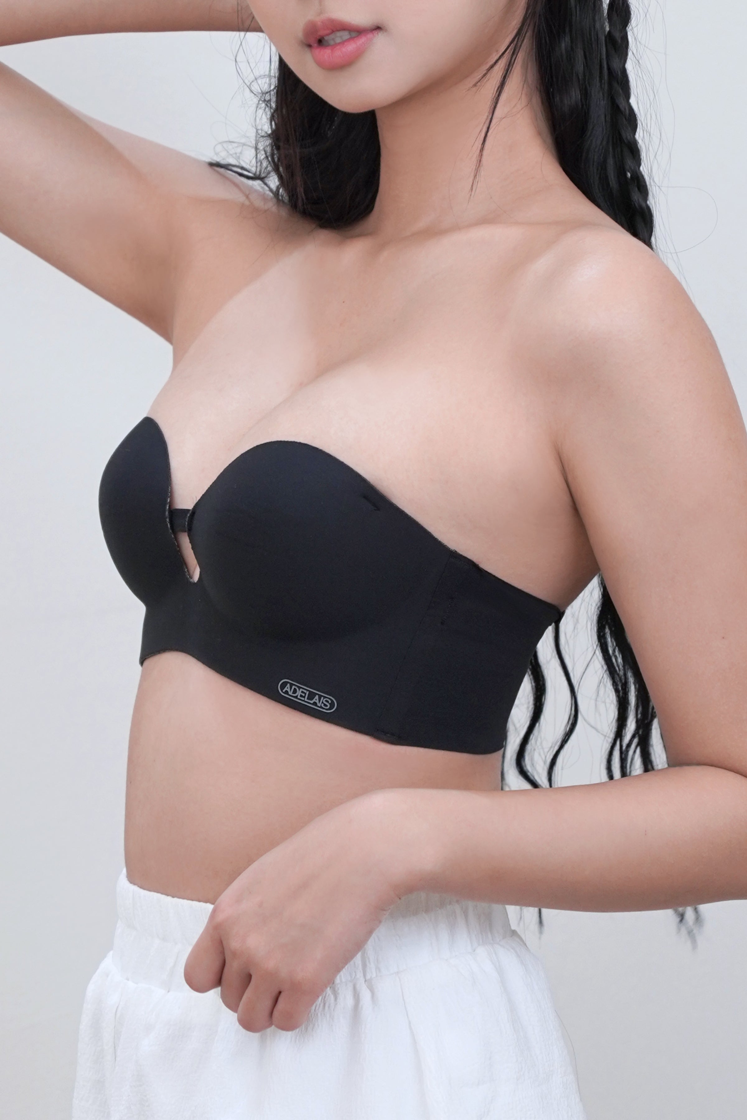 Ultra Softie 3.0 Push Up & Seamless Multi - way Bra In Black - Bra - Strapless (Multi - Way) & Push Up - Adelais Official