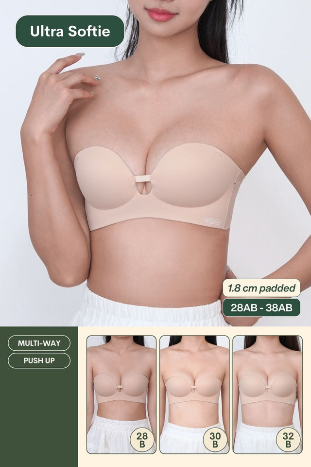 Ultra Softie 3.0 Push Up & Seamless Multi-way Bra In Warm Skin