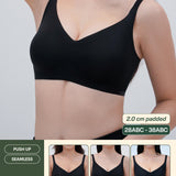Ultra Curve Fit Seamless Push Up Bra In Black