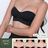 Ultra Softie Boost Multi-Way Push Up Bra In Black
