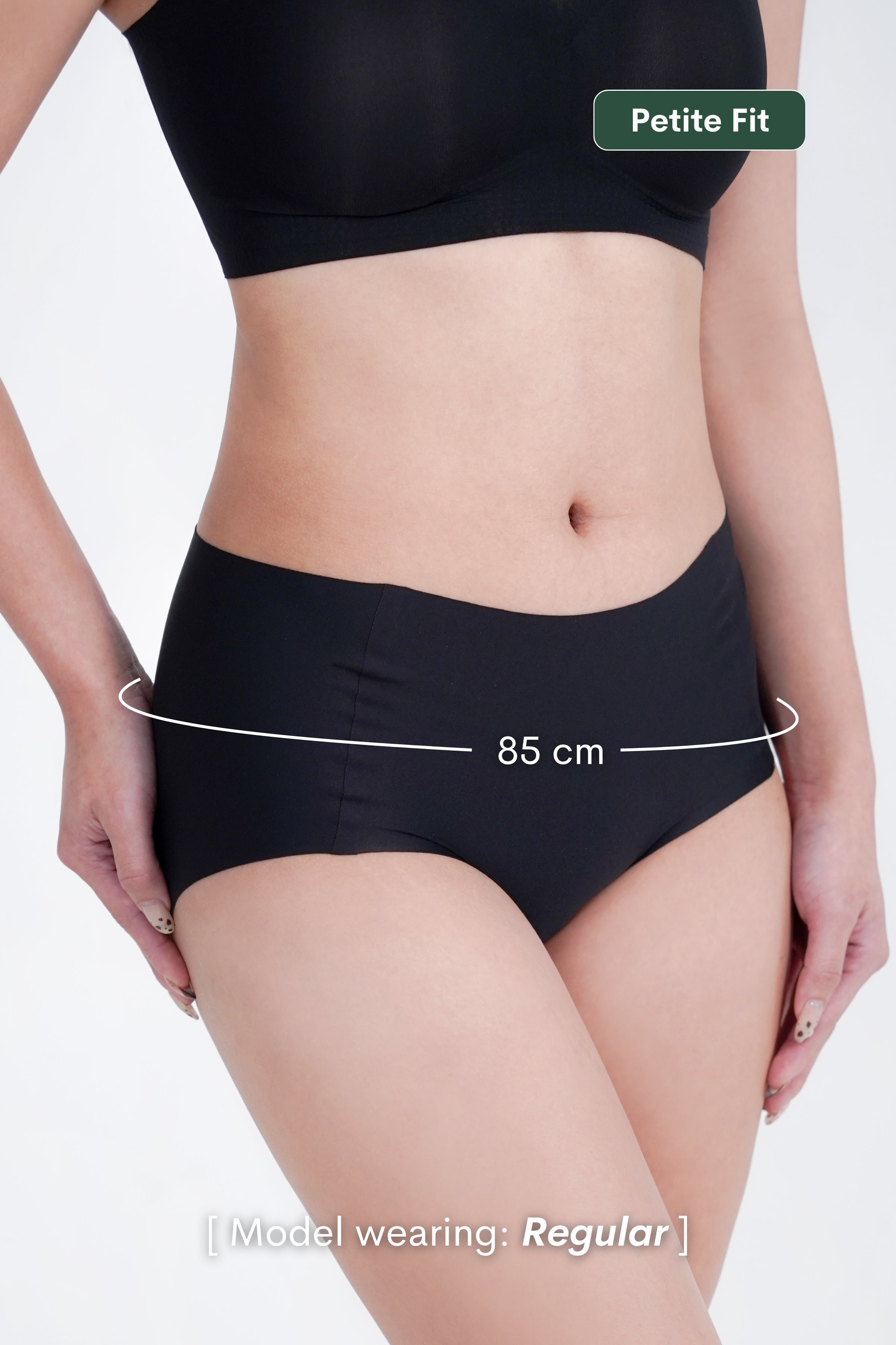 Bare Flex Seamless Panty In Black - Panty - Seamless Brief - Adelais Official