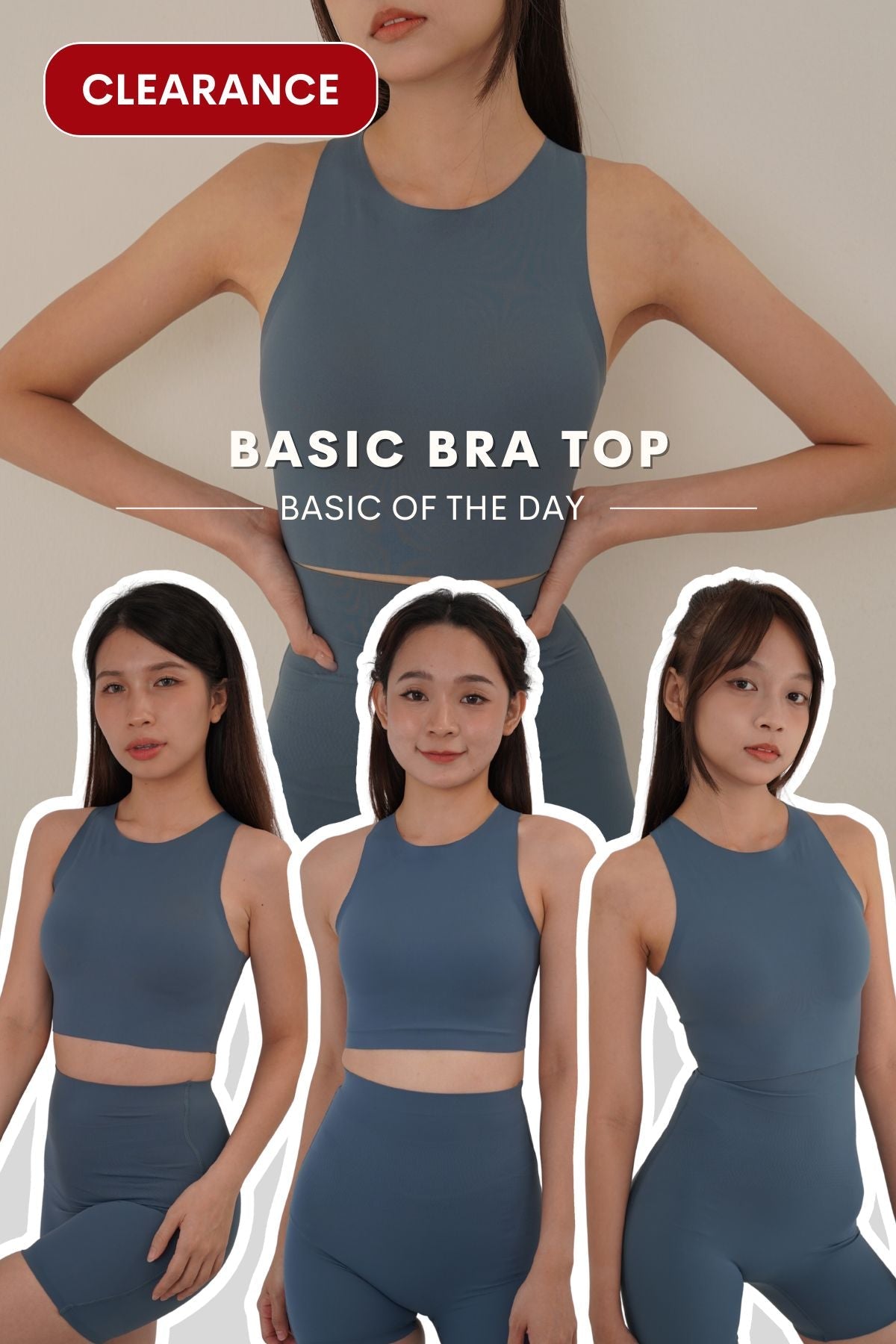 Basic Bra Top In Heaven Blue - Bra - Basic Top - Adelais Official