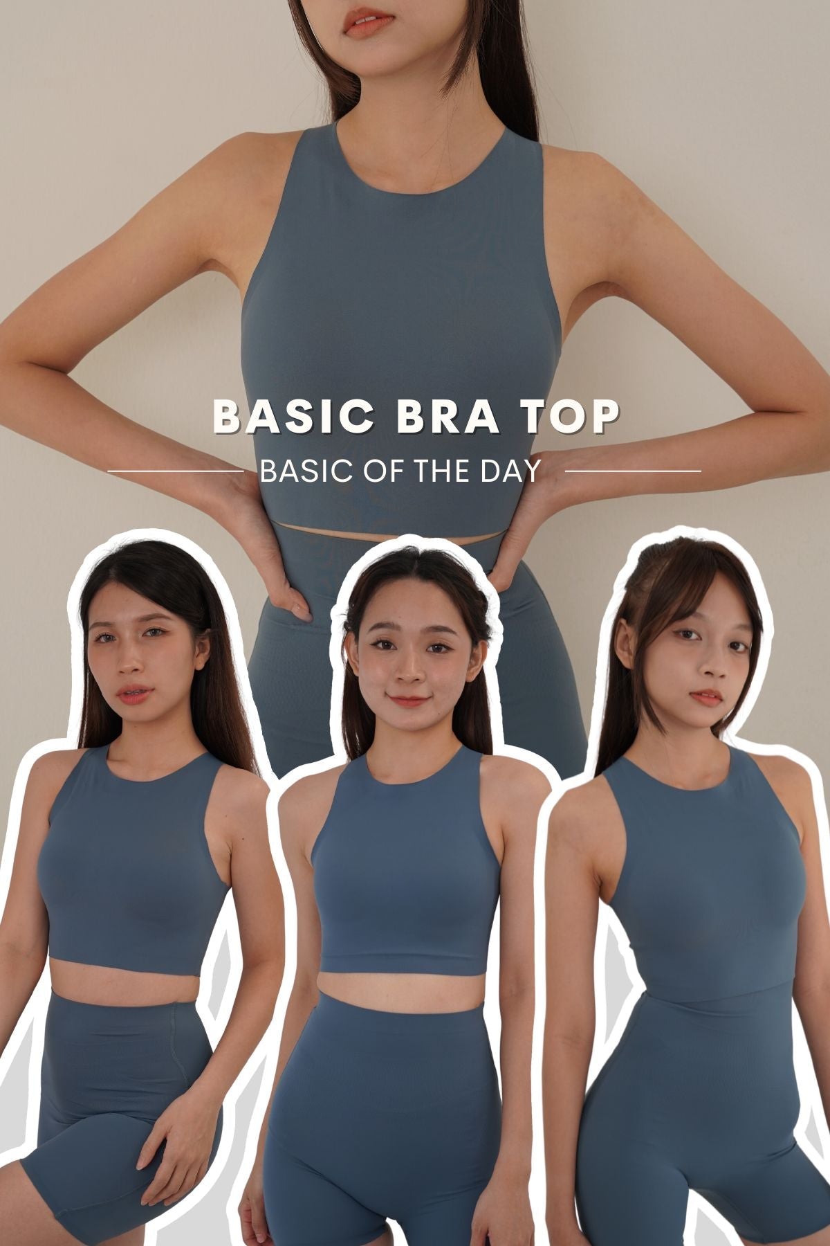 Basic Bra Top In Heaven Blue - Bra - Basic Top - Adelais Official