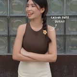 Basic Bra Top In Olive Brown - Bra - Basic Top - Adelais Official