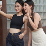 Basic Bra Top In Olive Brown - Bra - Basic Top - Adelais Official