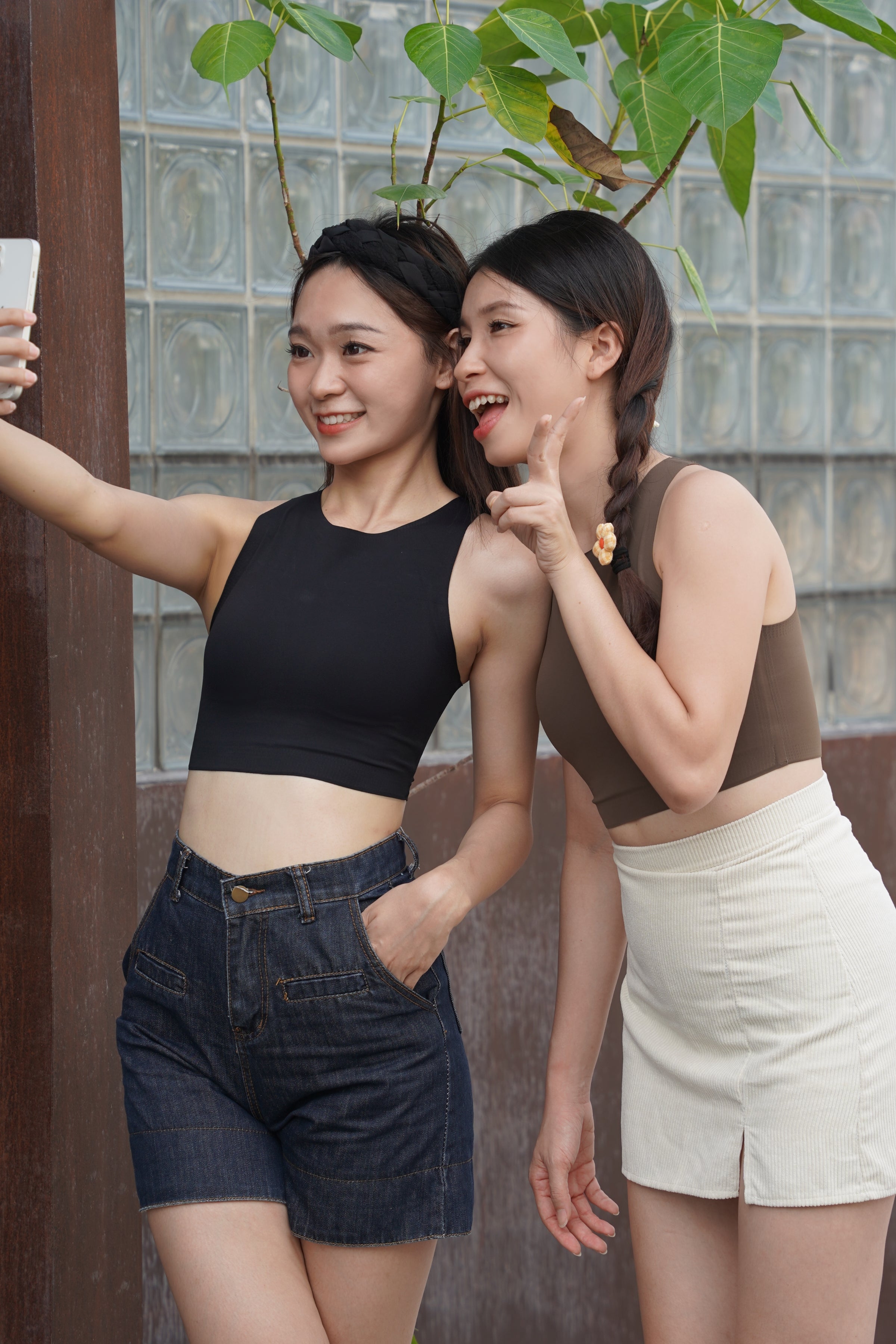 Basic Bra Top In Olive Brown - Bra - Basic Top - Adelais Official