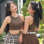 Basic Bra Top In Olive Brown - Bra - Basic Top - Adelais Official