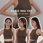 Basic Bra Top In Olive Brown - Bra - Basic Top - Adelais Official
