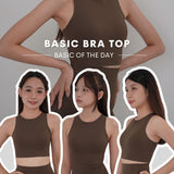 Basic Bra Top In Olive Brown - Bra - Basic Top - Adelais Official