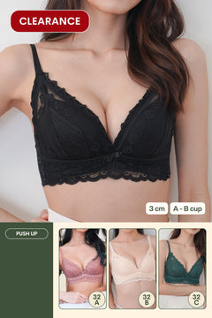 Cara Push Up Bra Set with 3CM Extra Thick Padded