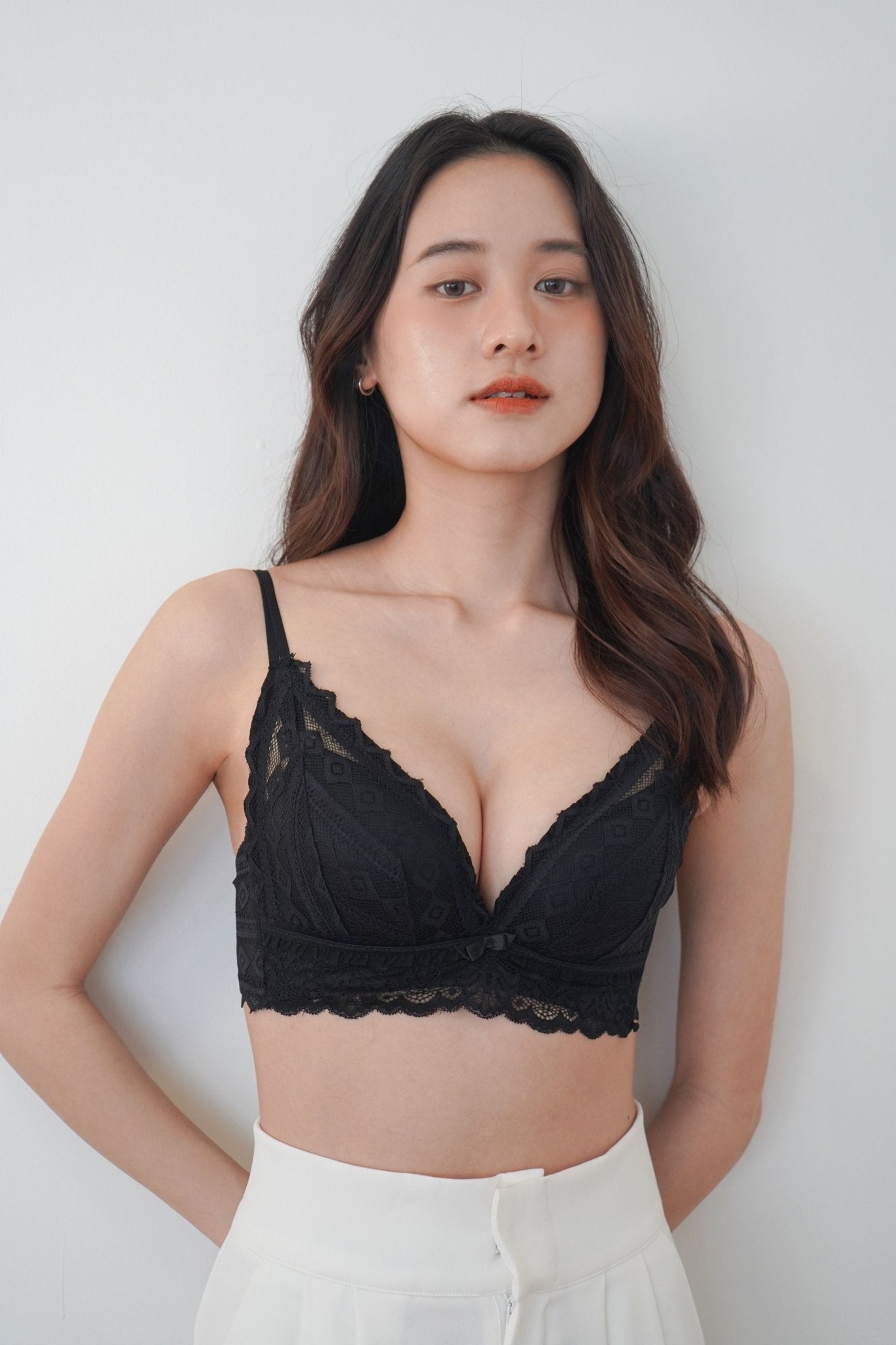 Cara Push Up Bra Set with 3CM Extra Thick Padded In Black - Bra - Push Up - Adelais Official