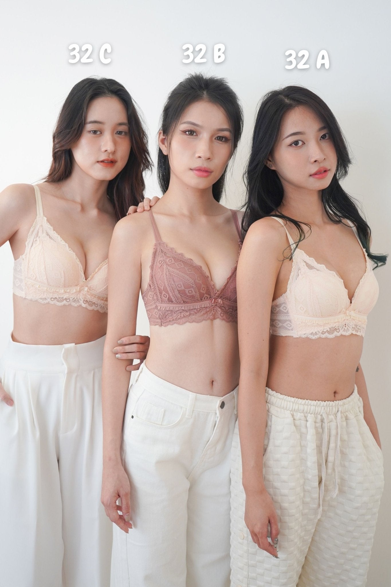 Cara Push Up Bra Set with 3CM Extra Thick Padded In Light Coral - Bra - Push Up - Adelais Official