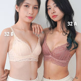 Cara Push Up Bra Set with 3CM Extra Thick Padded In Light Coral - Bra - Push Up - Adelais Official