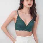 Cara Push Up Bra Set with 3CM Extra Thick Padded In Teal - Bra - Push Up - Adelais Official