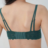 Cara Push Up Bra Set with 3CM Extra Thick Padded In Teal - Bra - Push Up - Adelais Official