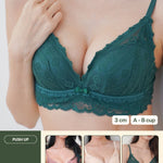 Cara Push Up Bra Set with 3CM Extra Thick Padded In Teal - Bra - Push Up - Adelais Official