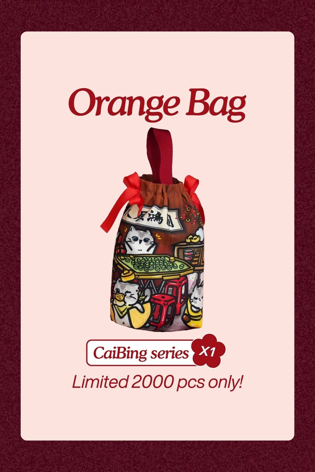 CNY Free Gift - Every RM180 FREE 1 @ Orange Bag - Free Gift - Adelais Official