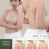 Daily Lite Low Back Multi - way Bra In Warm Skin - Bra - Coverage & Natural Uplift & Seamless - Adelais Official