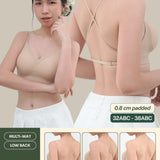 Daily Lite Low Back Multi - way Bra In Warm Skin - Bra - Coverage & Natural Uplift & Seamless - Adelais Official