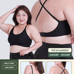Daily Plus Low Back Multi-Way Bra In Black - Bra - Push Up & Seamless - Adelais Official