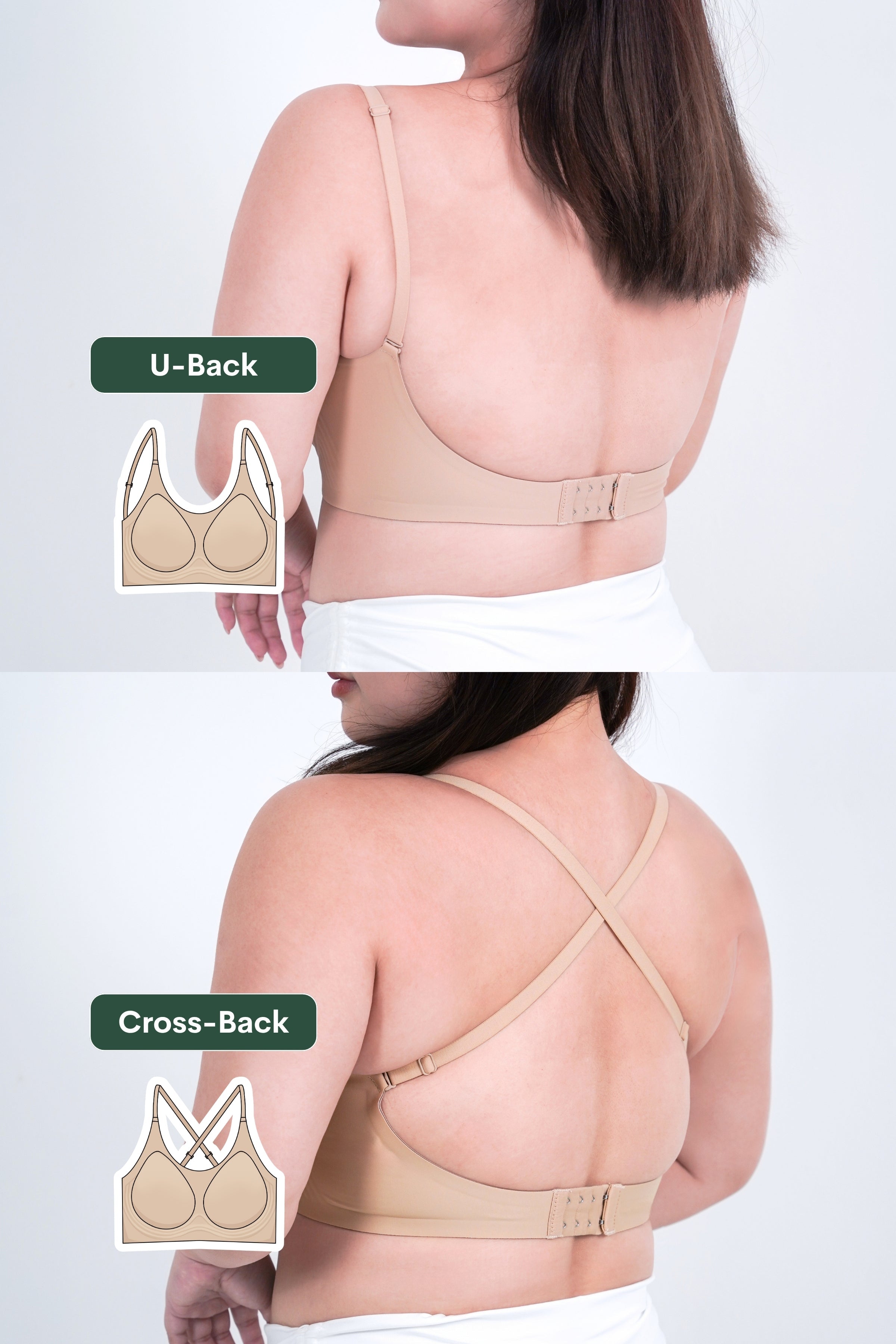 Daily Plus Low Back Multi-Way Bra In Warm Skin - Bra - Push Up & Seamless - Adelais Official