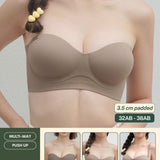 Daily Softie Boost Multi - Way Push Up Bra In Hipster Brown - Size 32AB - 38AB - Bra - Strapless (Multi - Way) & Push Up - Adelais Official