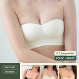 Daily Softie Multi - way Seamless Bra In Milky White - Bra - Strapless (Multi - Way) & Push Up - Adelais Official