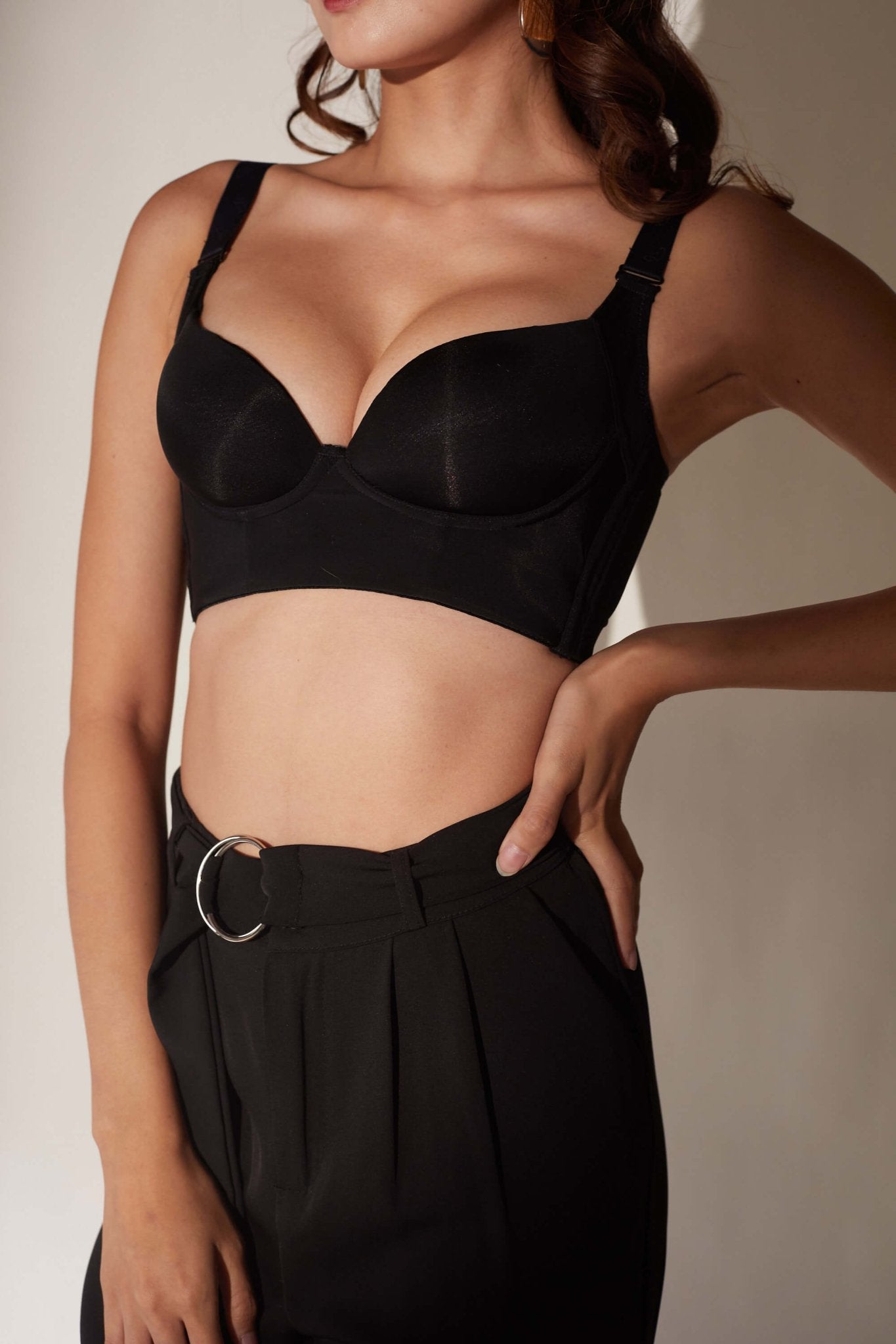 Day Shaper Specialised Boobs Reshaping Push Up Bra In Black - Adelais Official