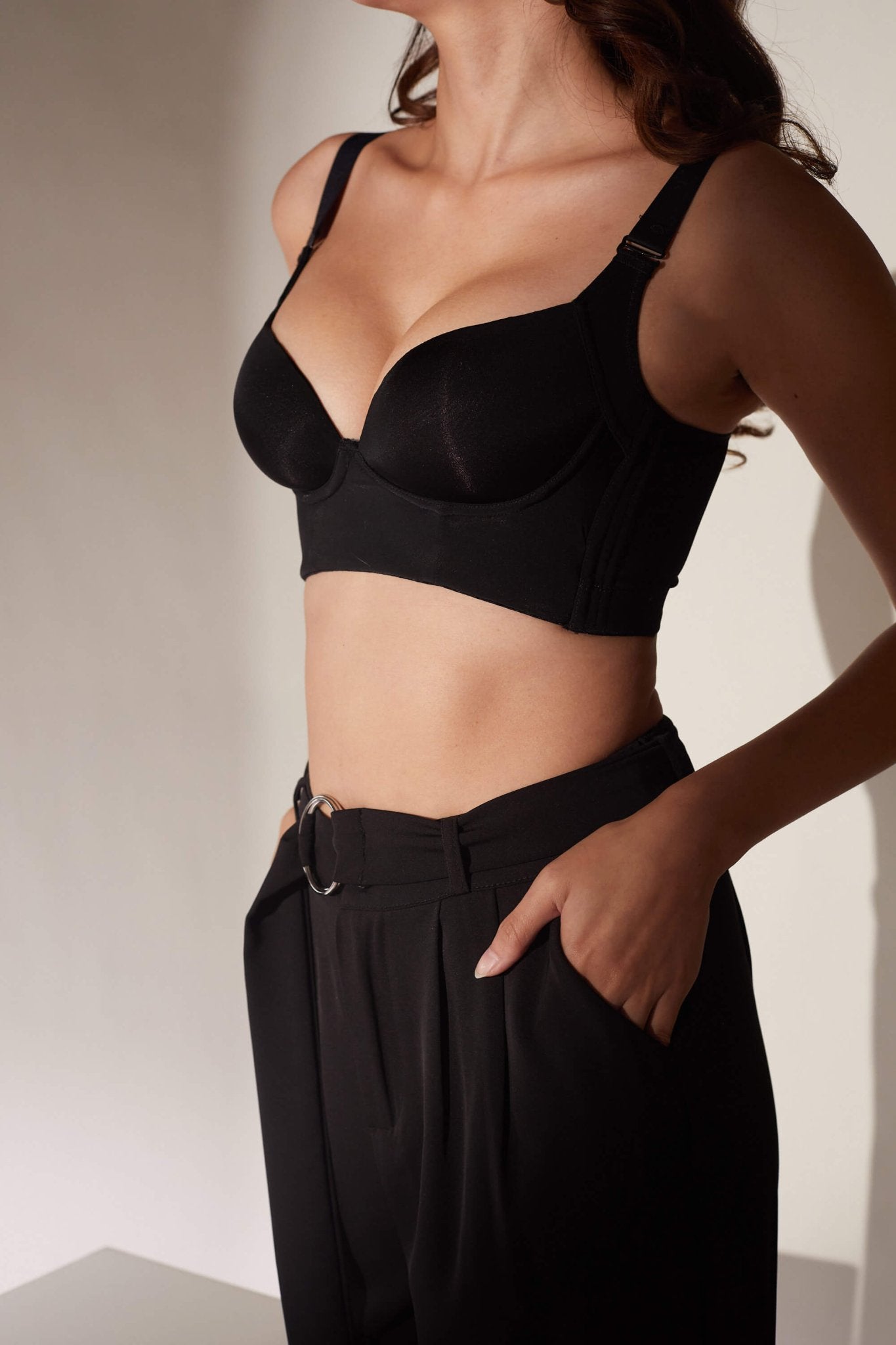 Day Shaper Specialised Boobs Reshaping Push Up Bra In Black - Adelais Official