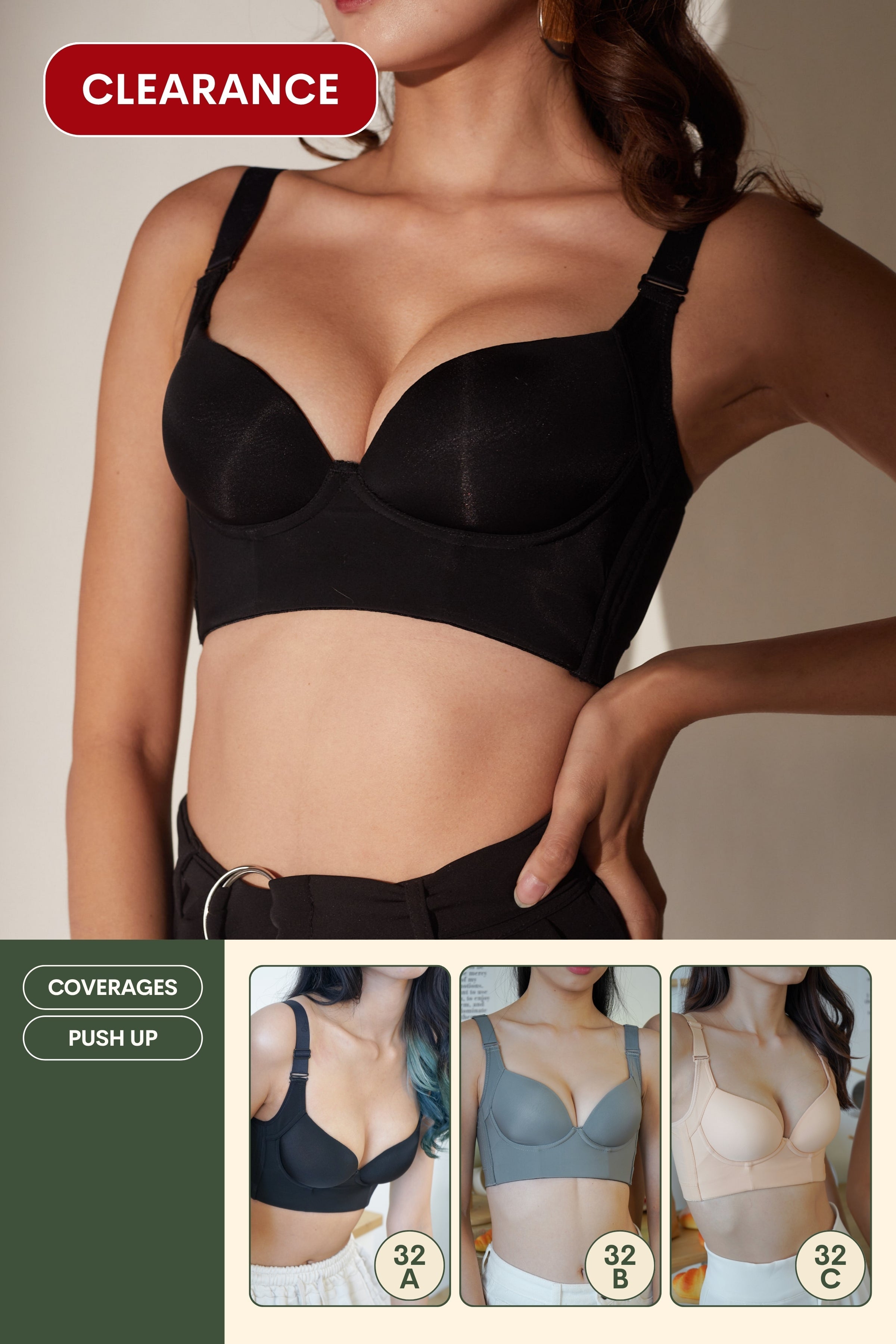 Day Shaper Specialised Boobs Reshaping Push Up Bra In Black - Bra - Coverage & Push Up - Adelais Official
