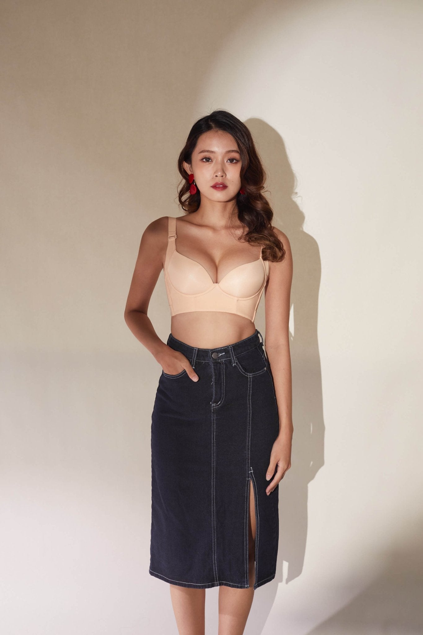 Day Shaper Specialised Boobs Reshaping Push Up Bra In Peach Puff - Bra - Coverage & Push Up - Adelais Official