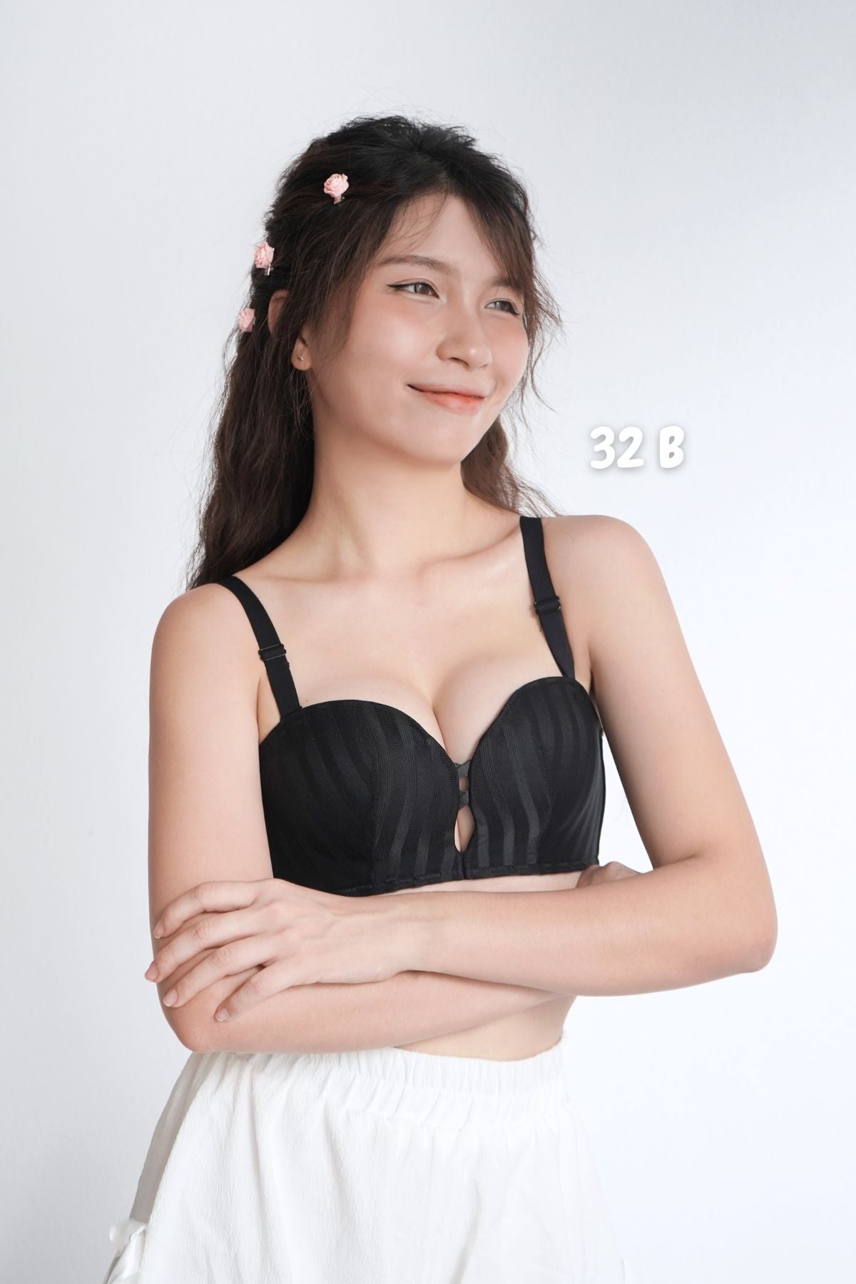 Everyday Fit Multi - Way Push Up Bra In Black - Bra - Strapless (Multi - Way) & Push Up - Adelais Official