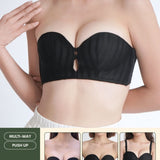 Everyday Fit Multi - Way Push Up Bra In Black - Bra - Strapless (Multi - Way) & Push Up - Adelais Official