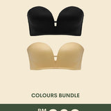Everyday Push Up Anti-Slip Strapless Bra In Color Bundle - Adelais Official
