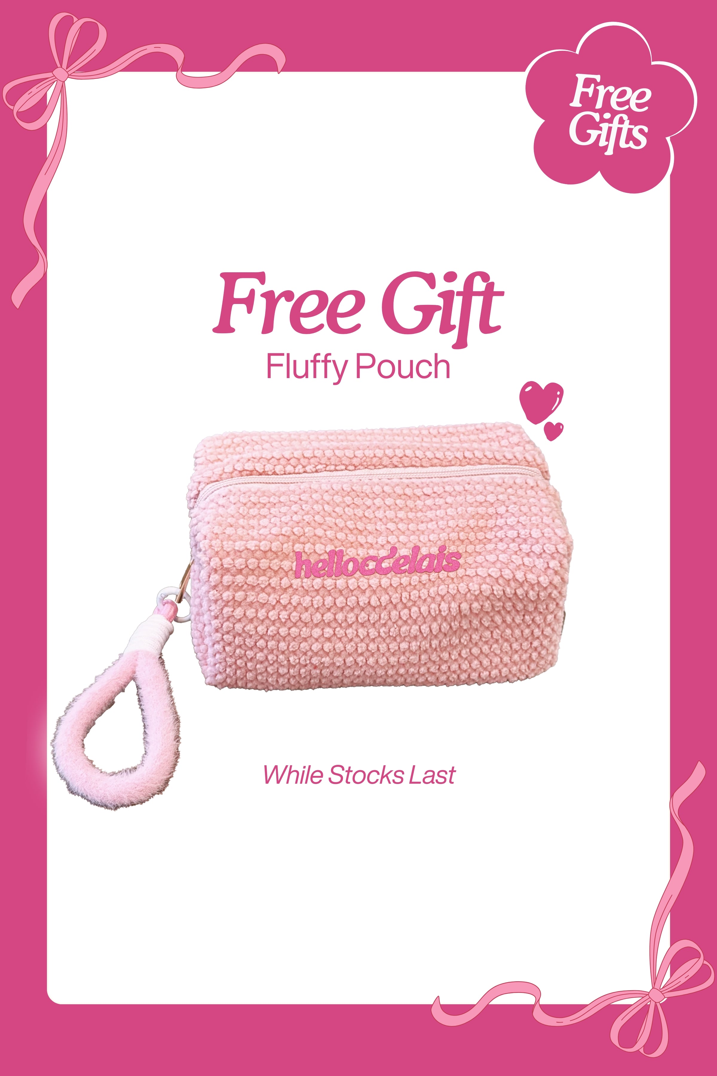 Free Gift - Any 4 Bras Free 1 @ Fluffy Pouch - Free Gift - Adelais Official