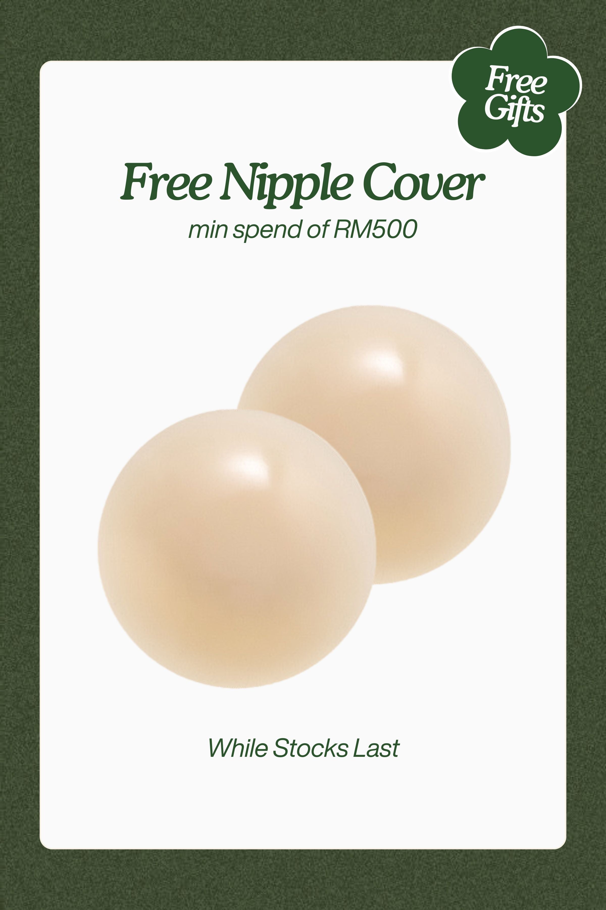 Free Gift - RM500 Order Free 1 @ Nipple Cover (002 Sand Color)(Free Size) - Free Gift - Adelais Official