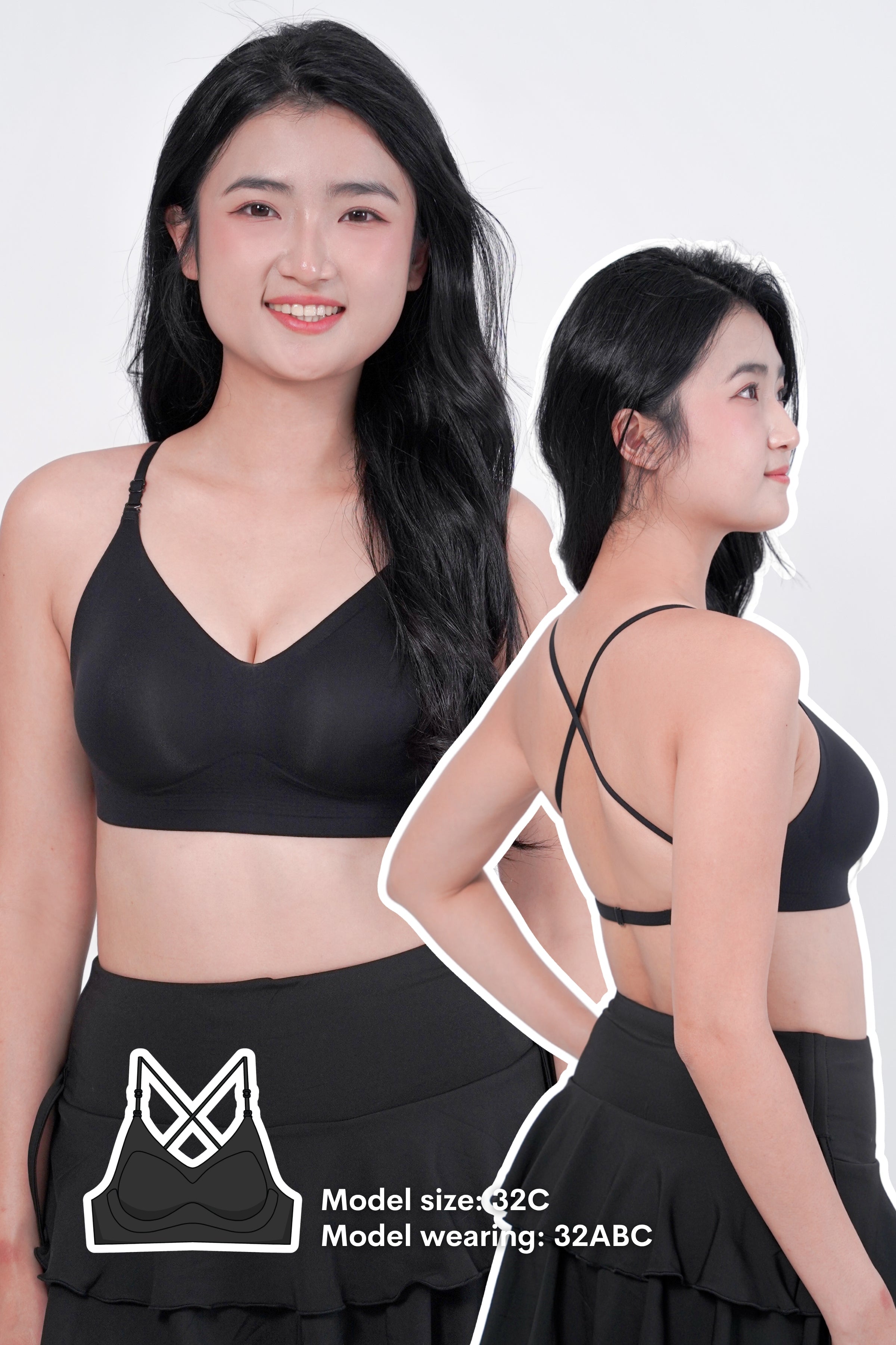 [JESSC] Daily Boost Low Back Multi-Way Push Up Bra - Bra - Push Up & Seamless - Adelais Official
