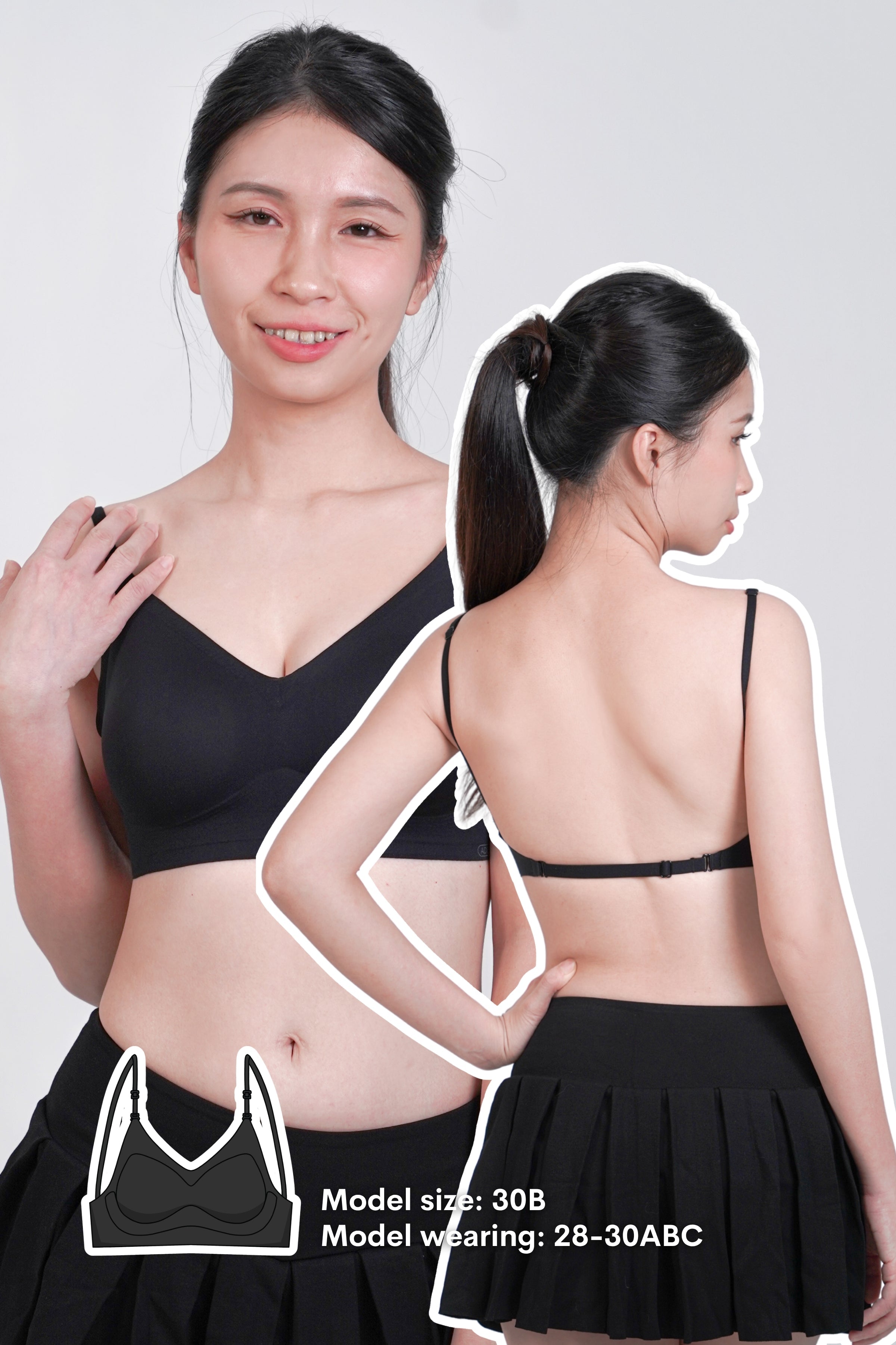 [JESSC] Daily Boost Low Back Multi-Way Push Up Bra - Bra - Push Up & Seamless - Adelais Official