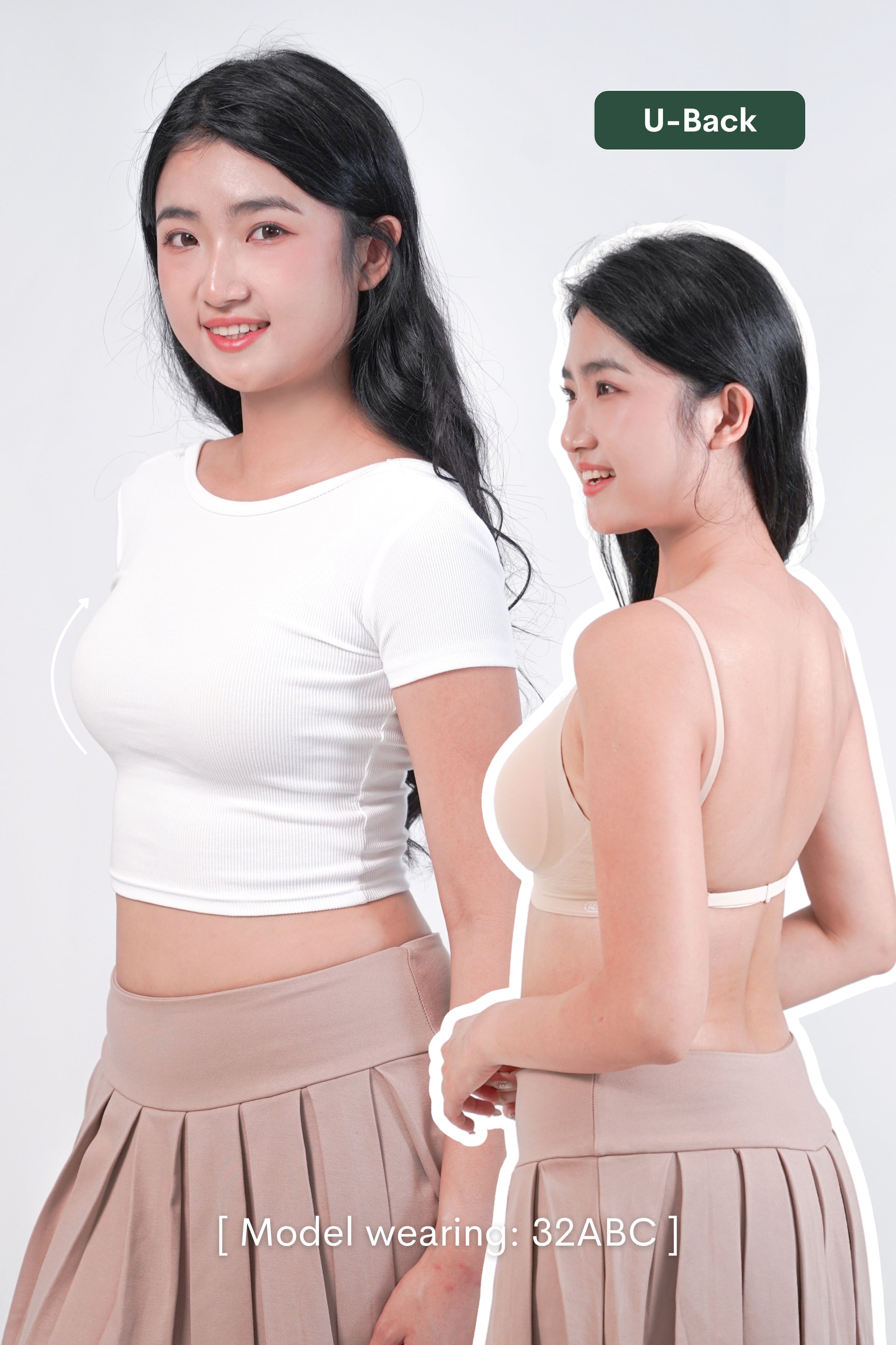 [JESSC] Daily Boost Low Back Multi-Way Push Up Bra - Bra - Push Up & Seamless - Adelais Official