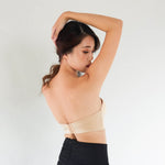 Lace Anti - Slip Push Up Strapless Bra In Blanched Almond - Bra - Strapless & Push Up - Adelais Official