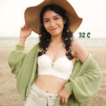 Lace Anti - Slip Push Up Strapless Bra In White - Bra - Strapless & Push Up - Adelais Official