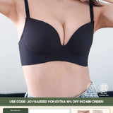 [Limited Stocks] Daily Comfort Push Up Bra In Black - Adelais Official