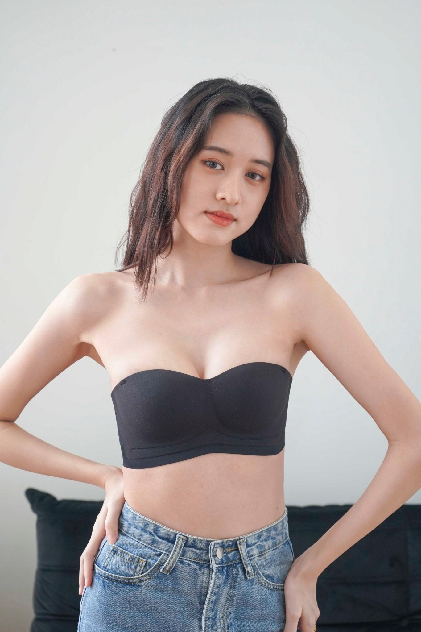 [New-In] Daily Softie Multi-way Seamless Bra In Black - Adelais Official