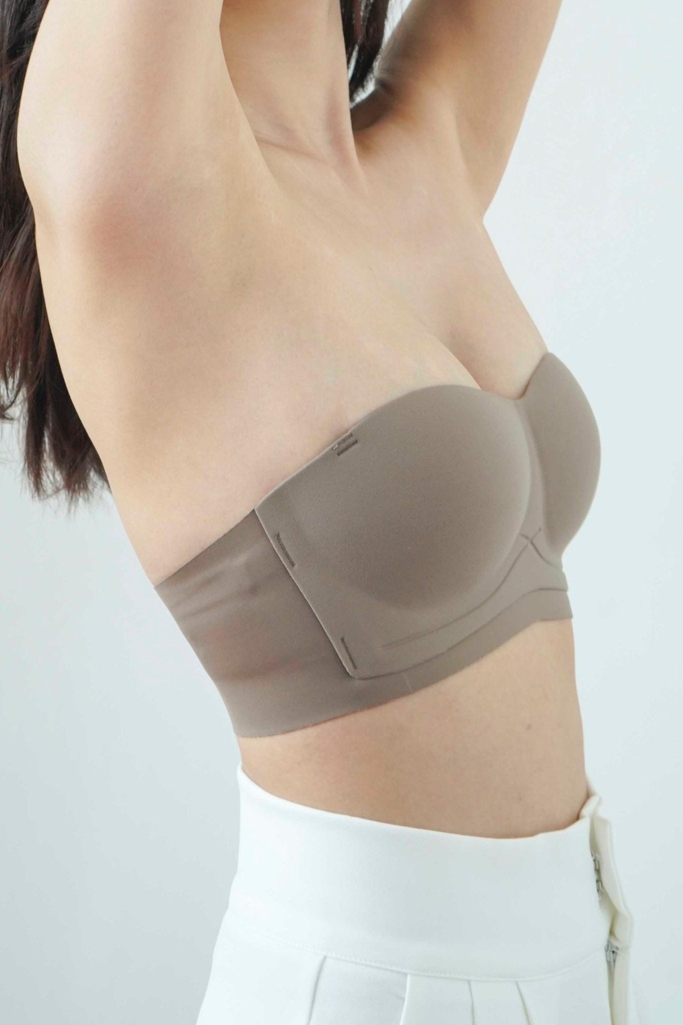 [New - In] Daily Softie Multi - way Seamless Bra In Hipster Brown - Bra - Strapless (Multi - Way) & Push Up - Adelais Official