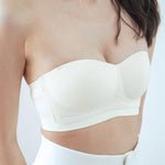 [New - In] Daily Softie Multi - way Seamless Bra In Milky White - Bra - Strapless (Multi - Way) & Push Up - Adelais Official